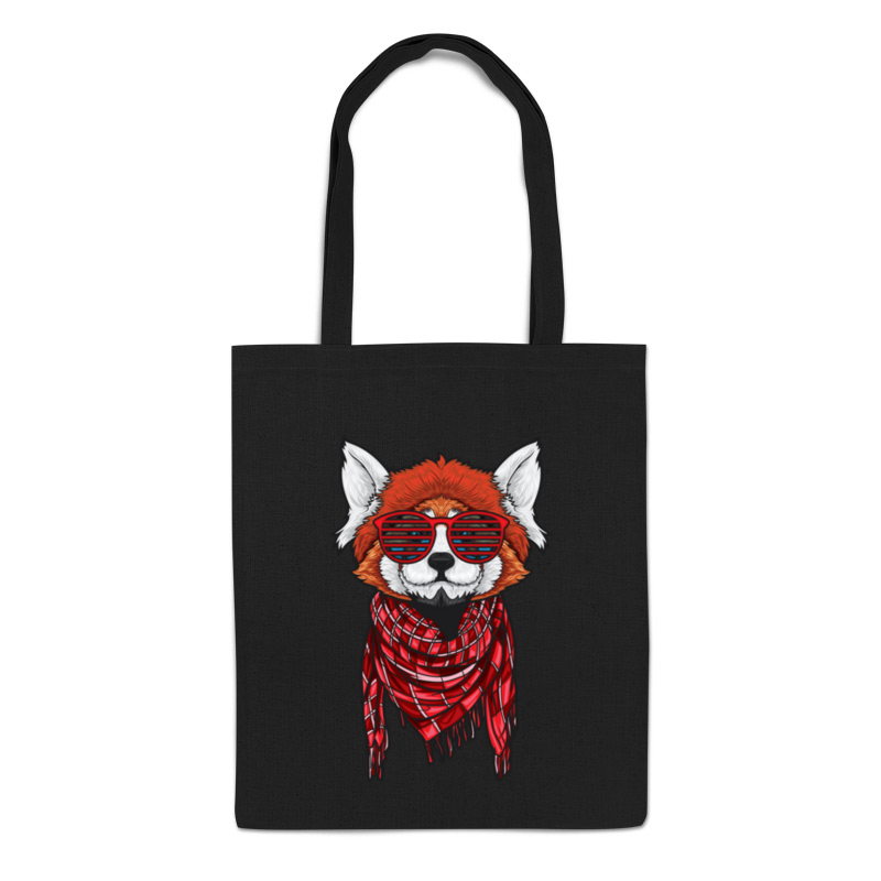 фото Сумка-шоппер printio рыжая лиса черная