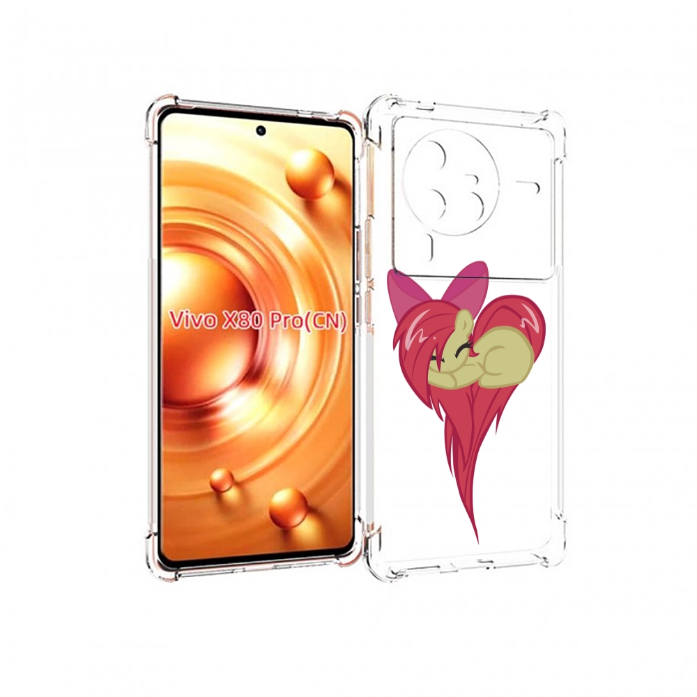 

Чехол MyPads сердце-из-пони для Vivo X80 PRO, Прозрачный, Tocco