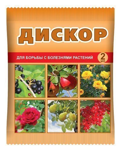 

Фунгицид ВХ Дискор для плодово-цветочных культур 2 мл, Дискор