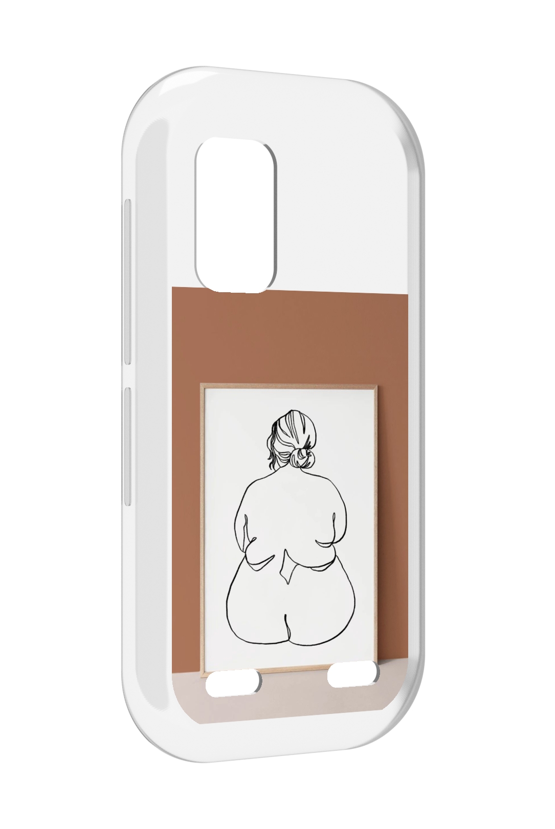 

Чехол MyPads Body Positive Female Figure Line Art женский для UleFone Armor X10 / X10 Pro, Прозрачный, Tocco