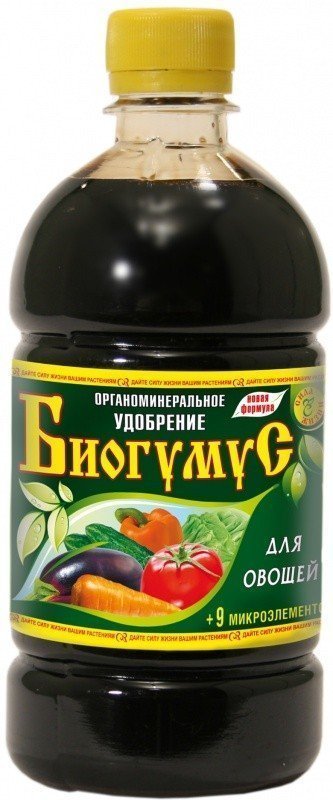 

Органоминеральное удобрение Сила Жизни Биогумус для овощей 1 л, Биогумус