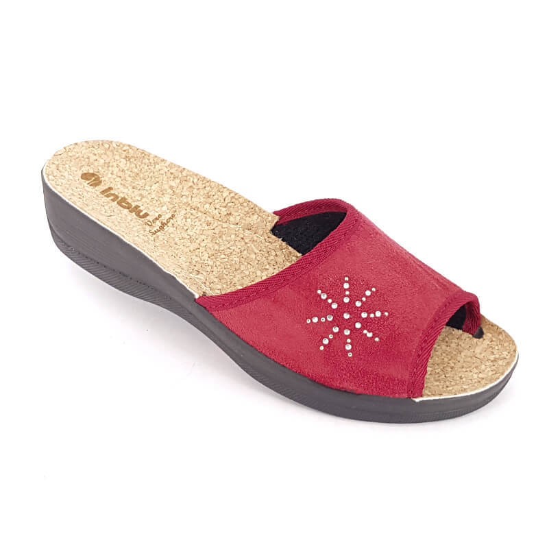 

Тапочки женские Inblu ES-6B бордовые 40 RU, ES-6B