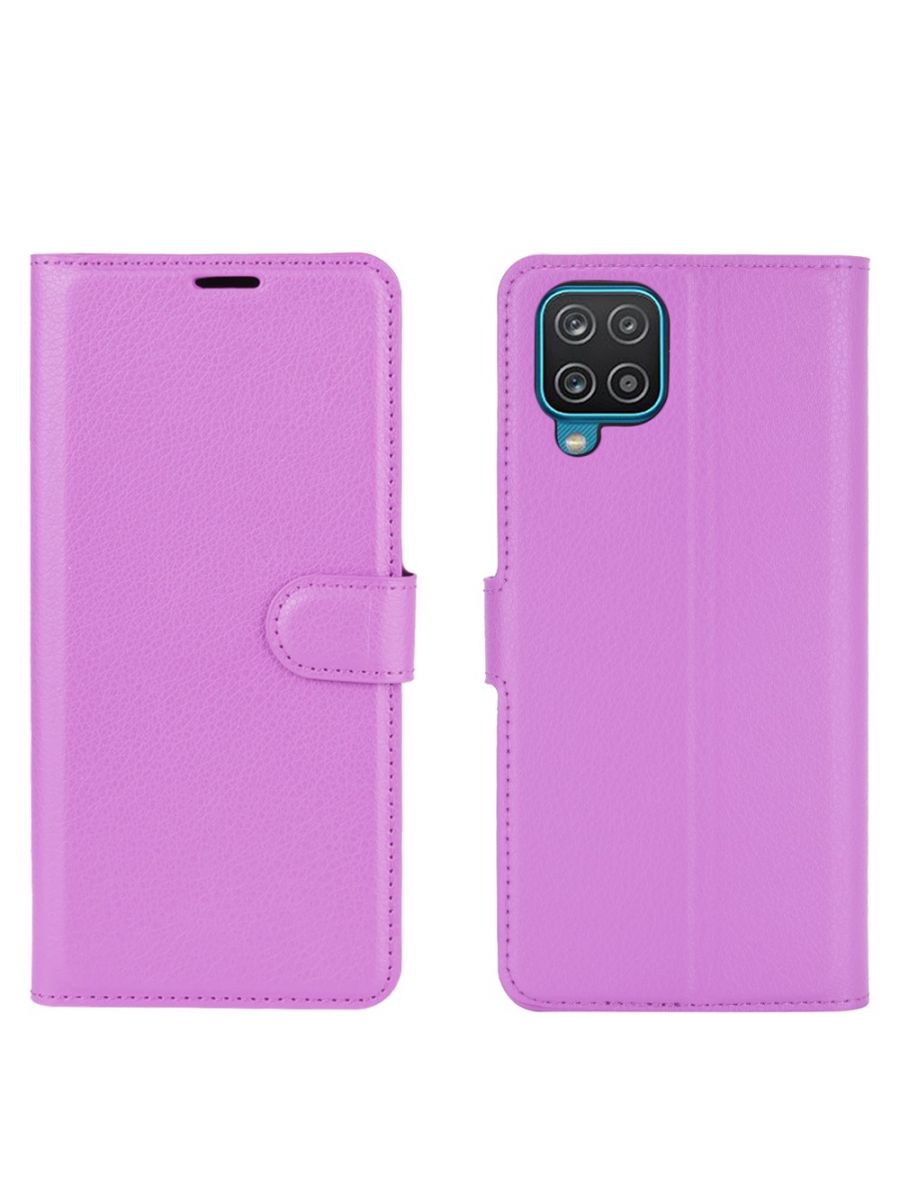 

Чехол Wallet для смартфона Samsung Galaxy A12 фиолетовый