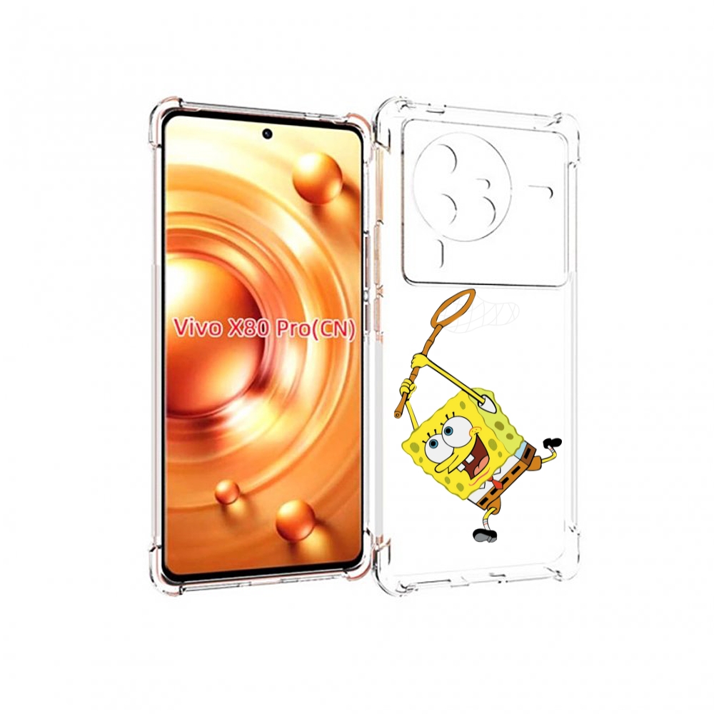 

Чехол MyPads спанчбоб-с-сочком для Vivo X80 Pro, Прозрачный, Tocco