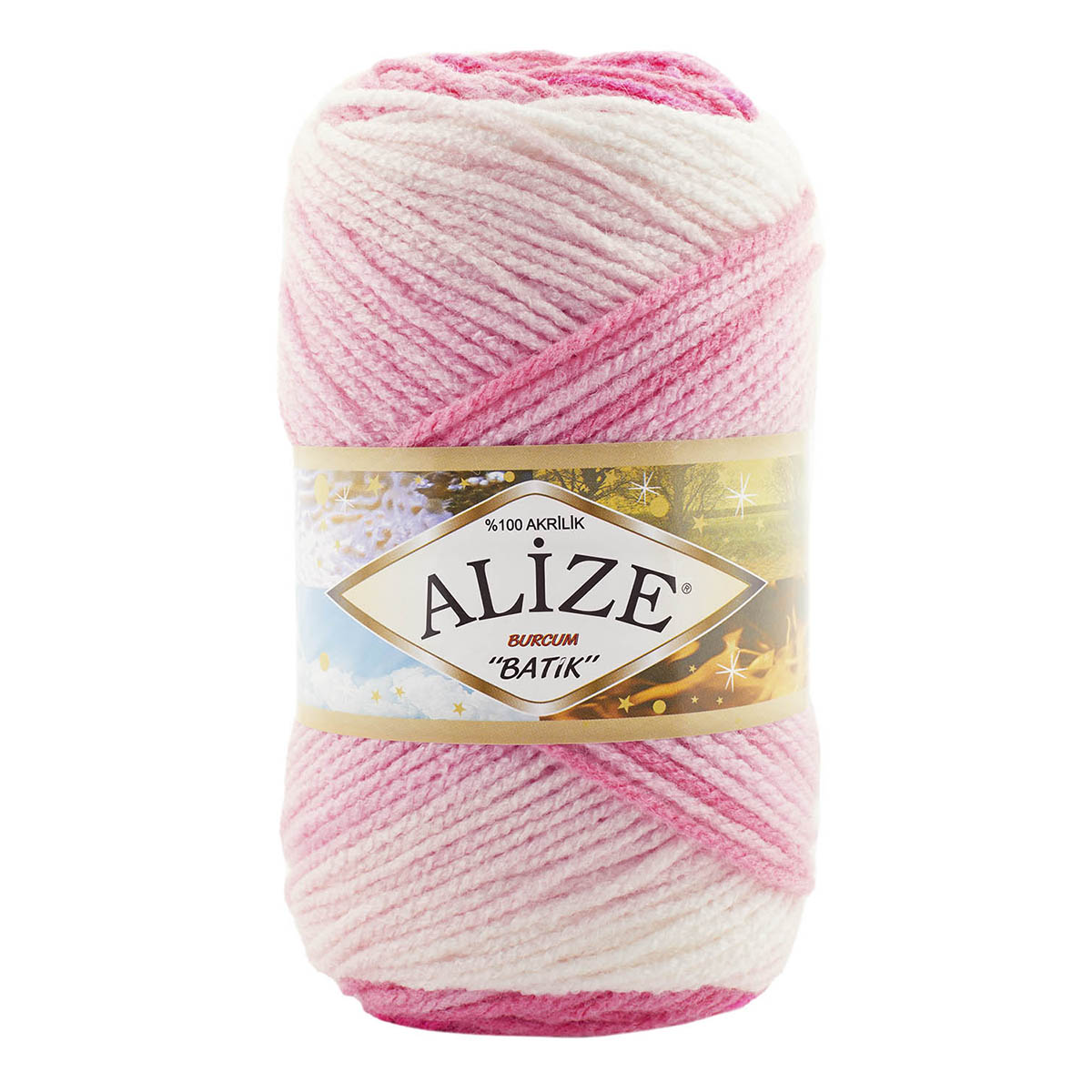 

Пряжа ALIZE 'Burcum Batik', 100г, 210м (100% акрил) ТУ (2164 секционный), 5 мотков