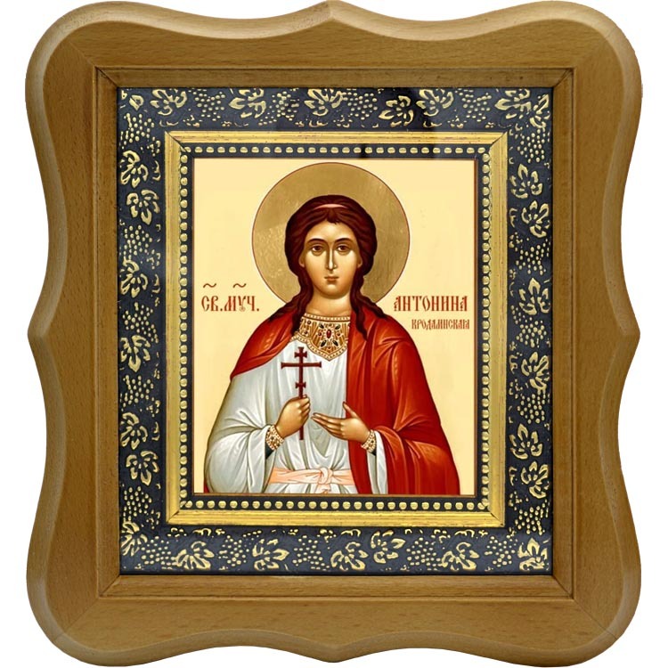 

Антонина Кродамнская, дева, мученица. Икона на холсте.