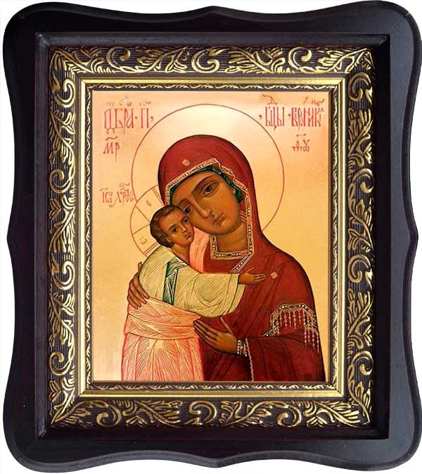 

Воронинская икона Божьей Матери (Одигитрия) на холсте.