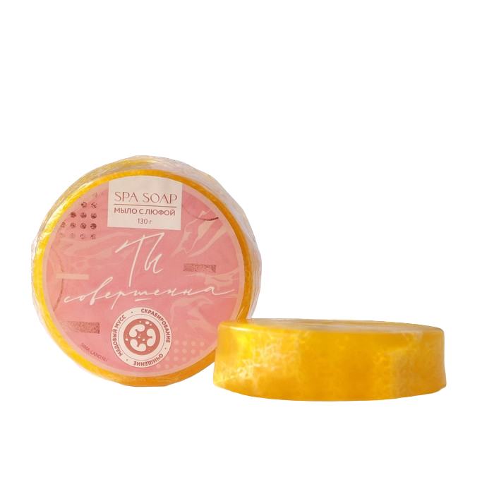 

Мыло с люфой Beauty Fox Совершентсвуй себя, с медовым ароматом, 130 г, SPA edition