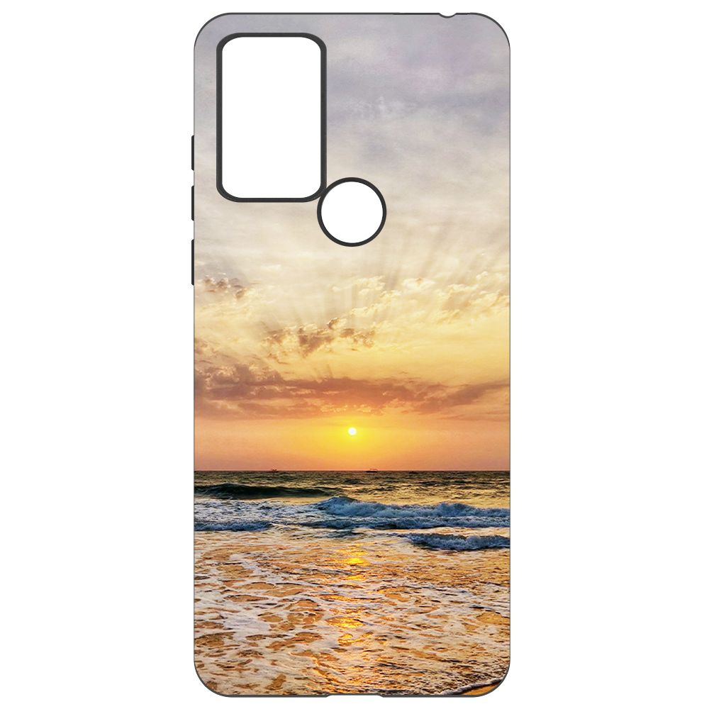 

Чехол-накладка Krutoff Soft Case Индия, Пляжи Гоа для TCL 306 черный