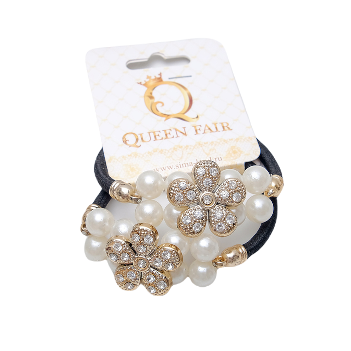 

Заколка женская Queen Fair Тайна морей, черный; белый, Тайна морей