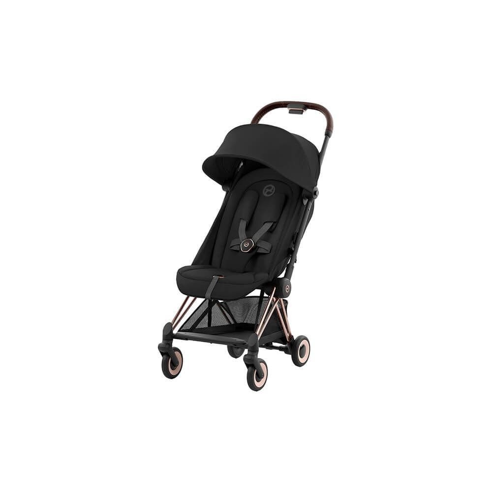 

Коляска прогулочная Cybex Coya Rosegold Sepia черная