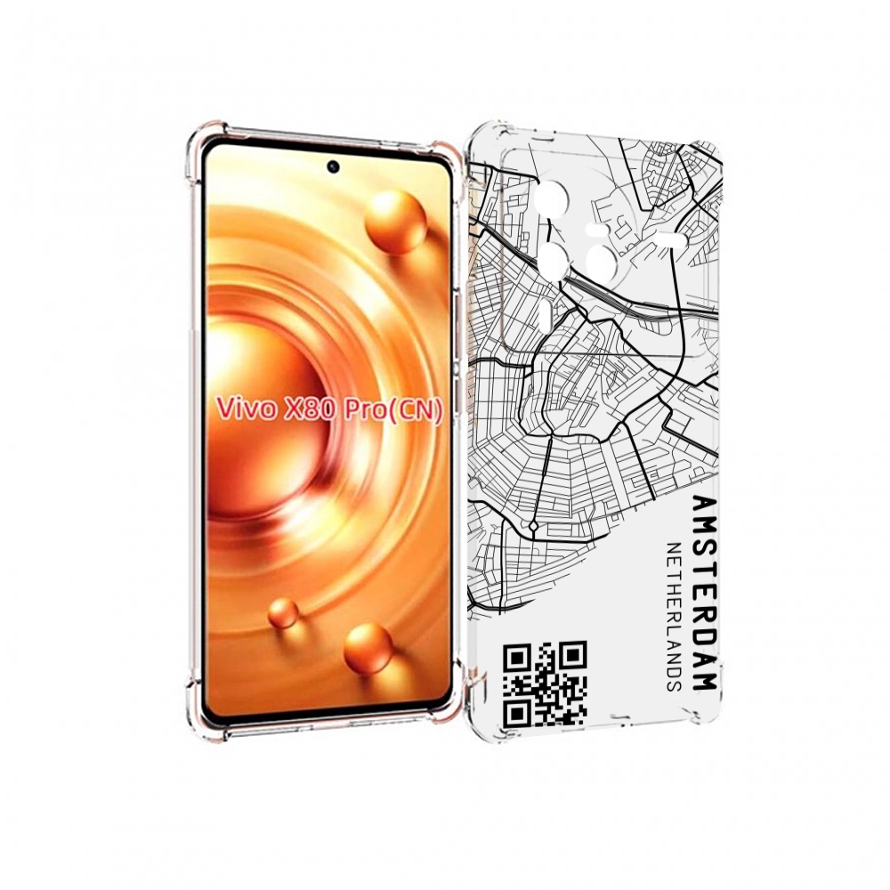 

Чехол MyPads схема-амстердам для Vivo X80 PRO, Прозрачный, Tocco
