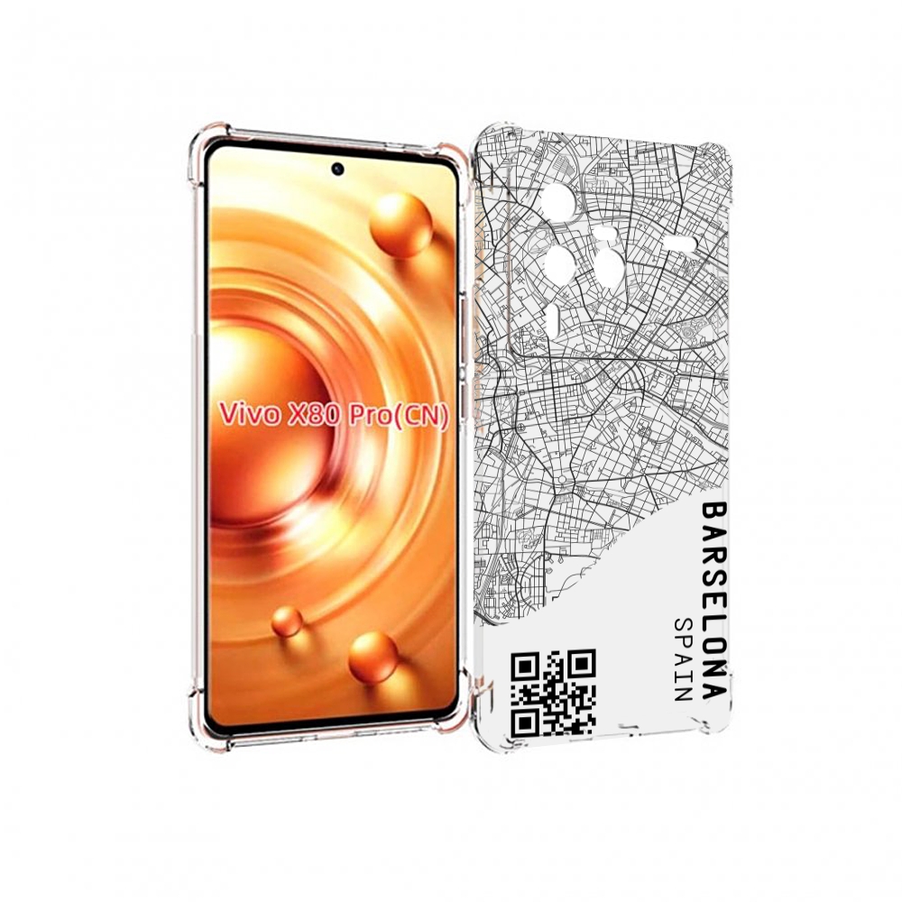 

Чехол MyPads схема-барселона для Vivo X80 PRO, Прозрачный, Tocco