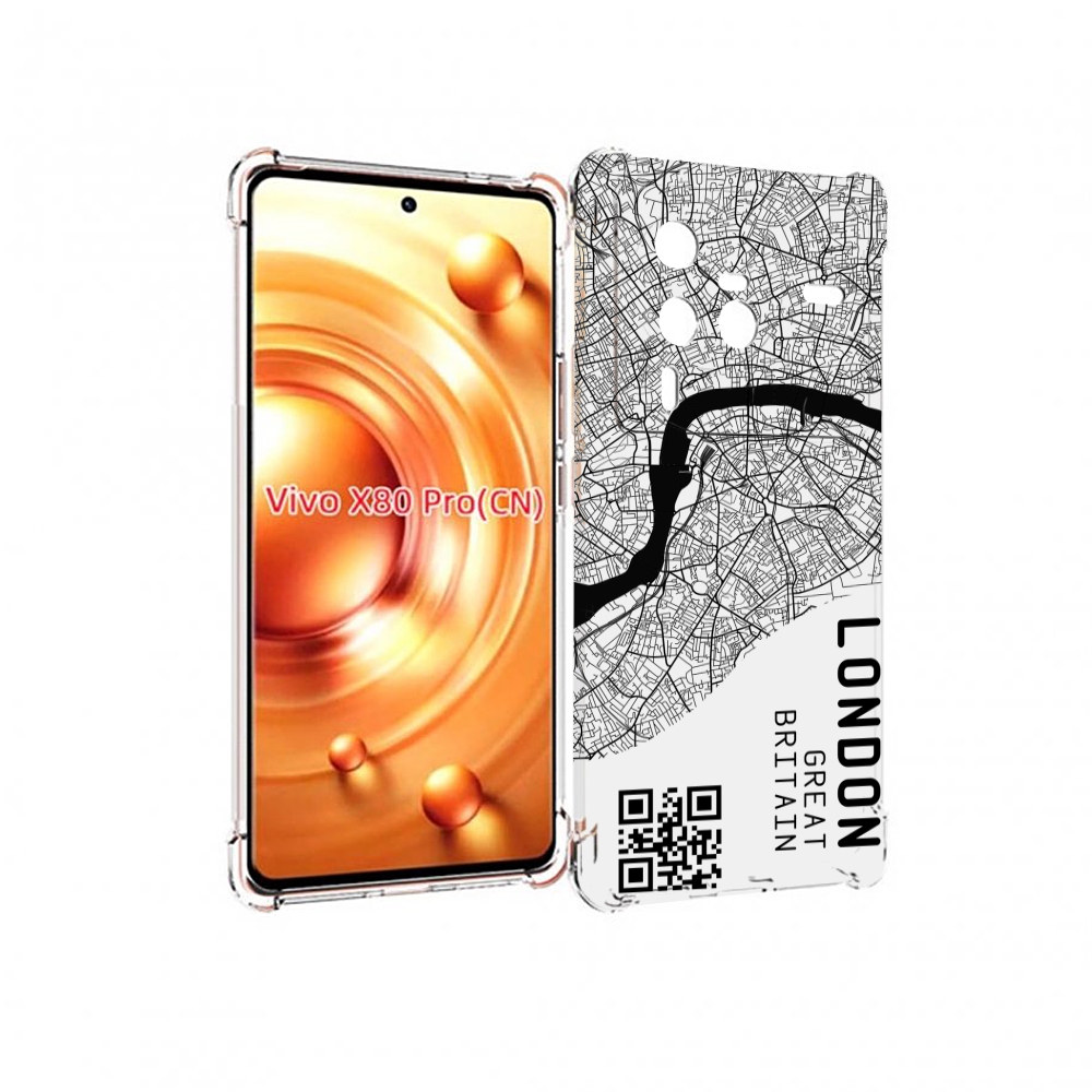 

Чехол MyPads схема-лондон для Vivo X80 PRO, Прозрачный, Tocco