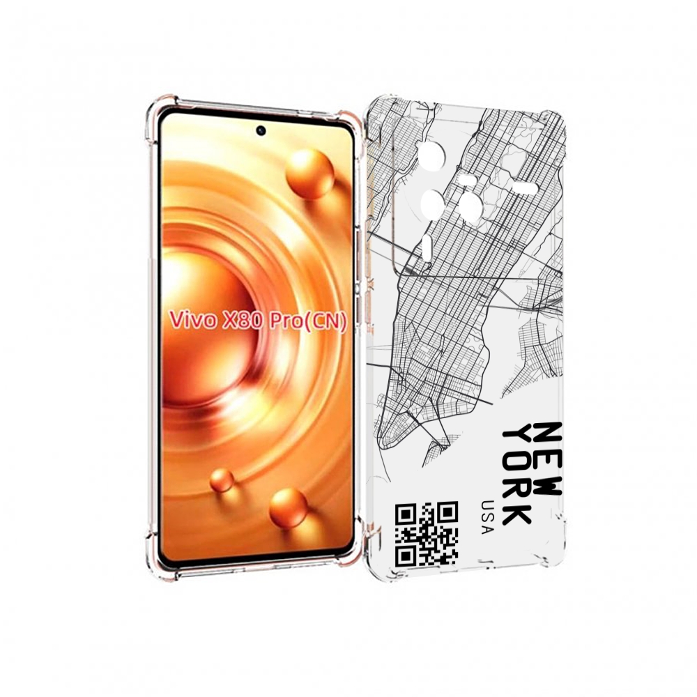 

Чехол MyPads схема-нью-йорк для Vivo X80 PRO, Прозрачный, Tocco