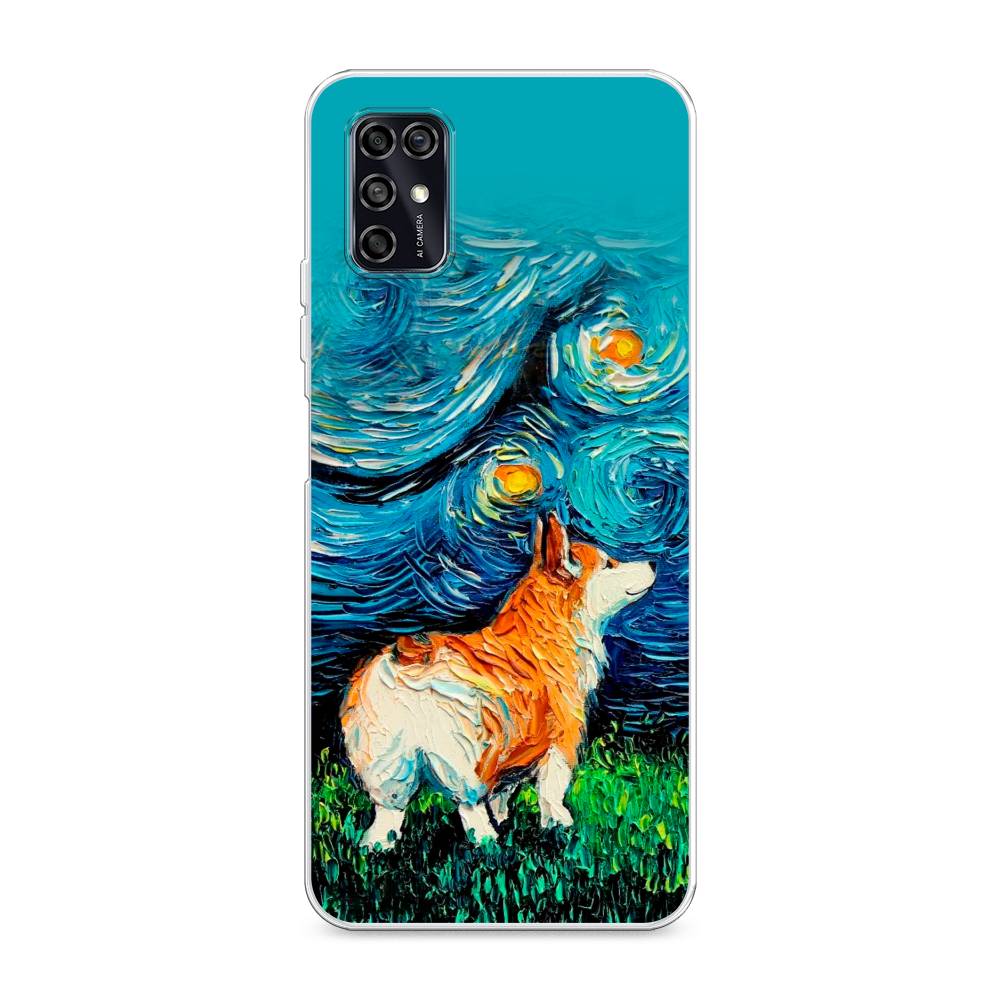 

Чехол на ZTE Blade V2020 Smart "Корги звёздная ночь", Коричневый;белый;зеленый, 133850-1