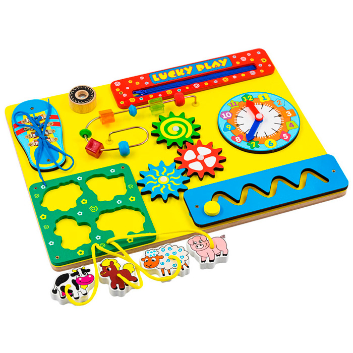 

Деревянный Бизиборд Lucky Play ВВ215