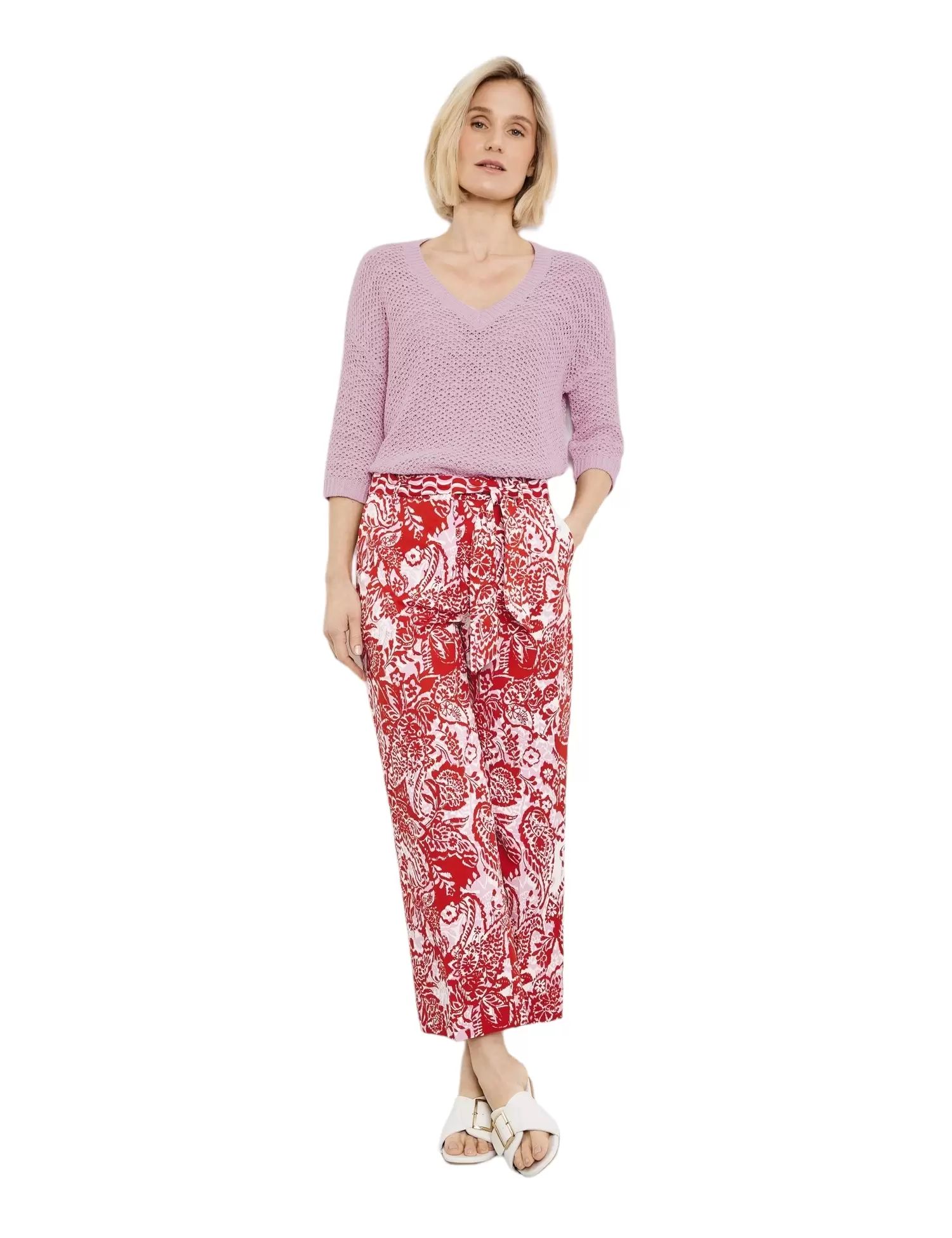 

Брюки женские Gerry Weber 120018-31214 бежевые 38, Бежевый, 120018-31214