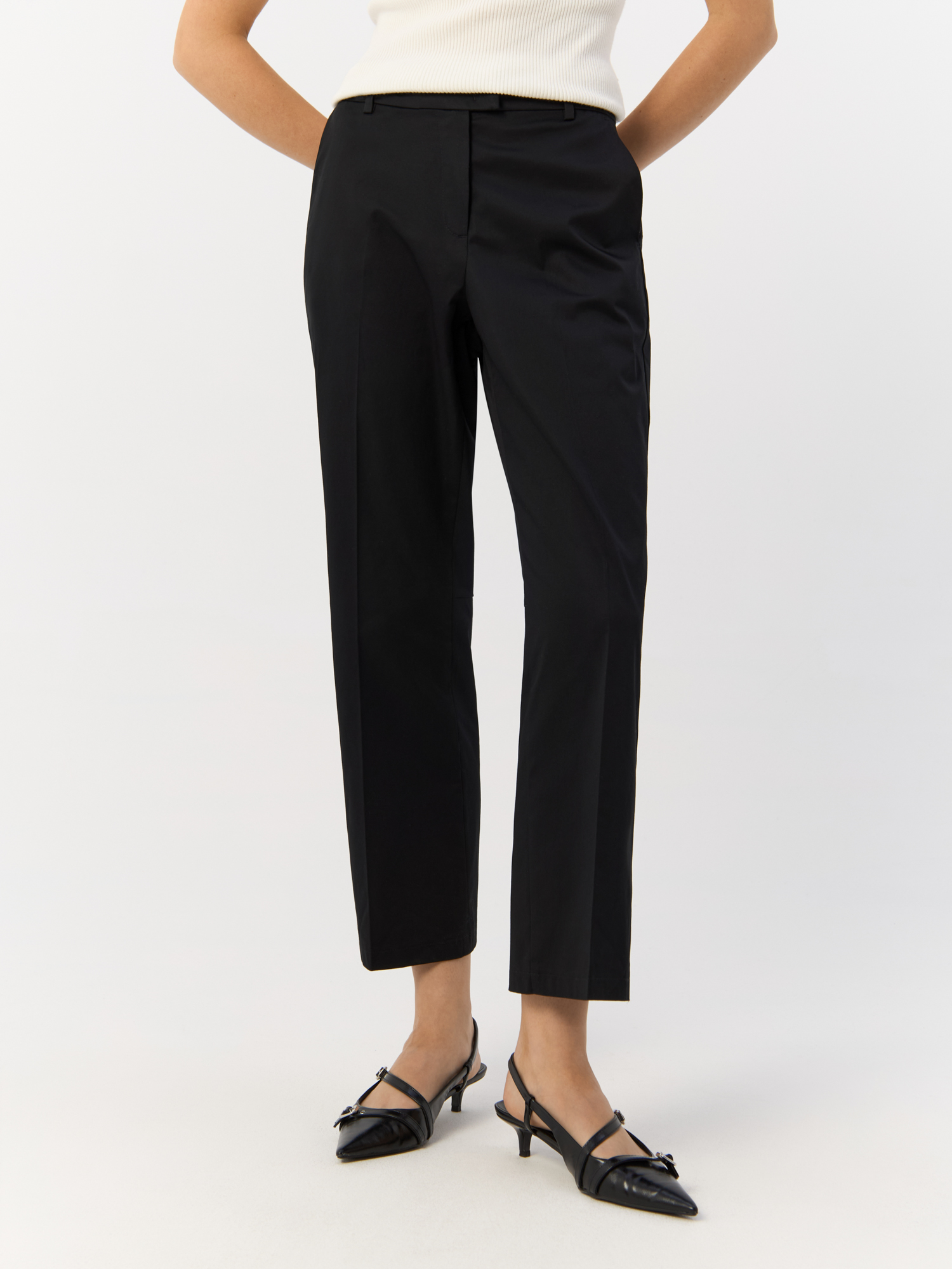 

Брюки женские Gerry Weber 120020-31283 черные 38, Черный, 120020-31283