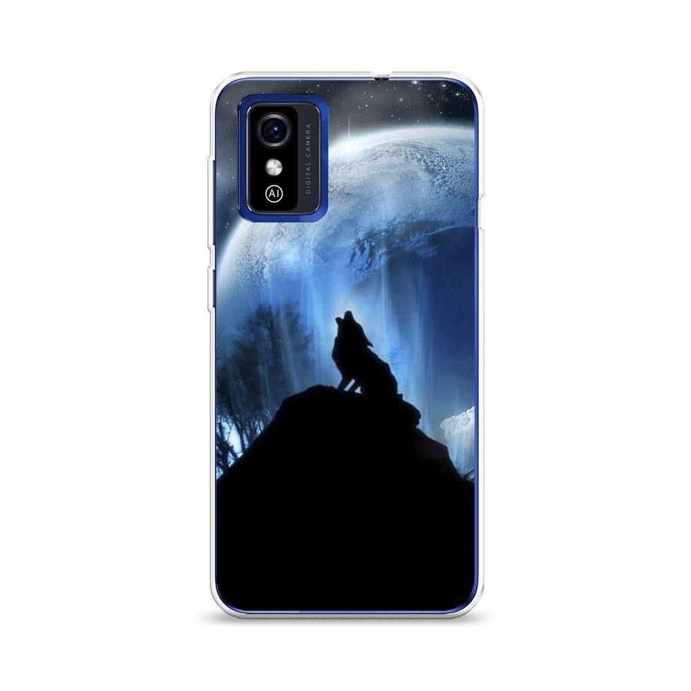 

Чехол на ZTE Blade L9 "Волк 2", Синий;черный;белый, 135250-1