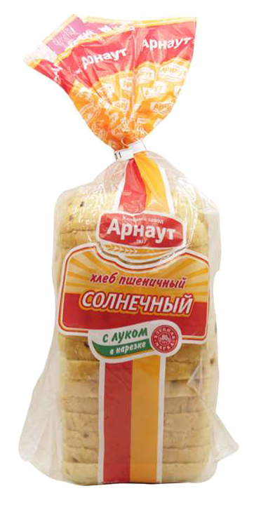 

Хлеб серый Арнаут Солнечный лук 350 г, Солнечный