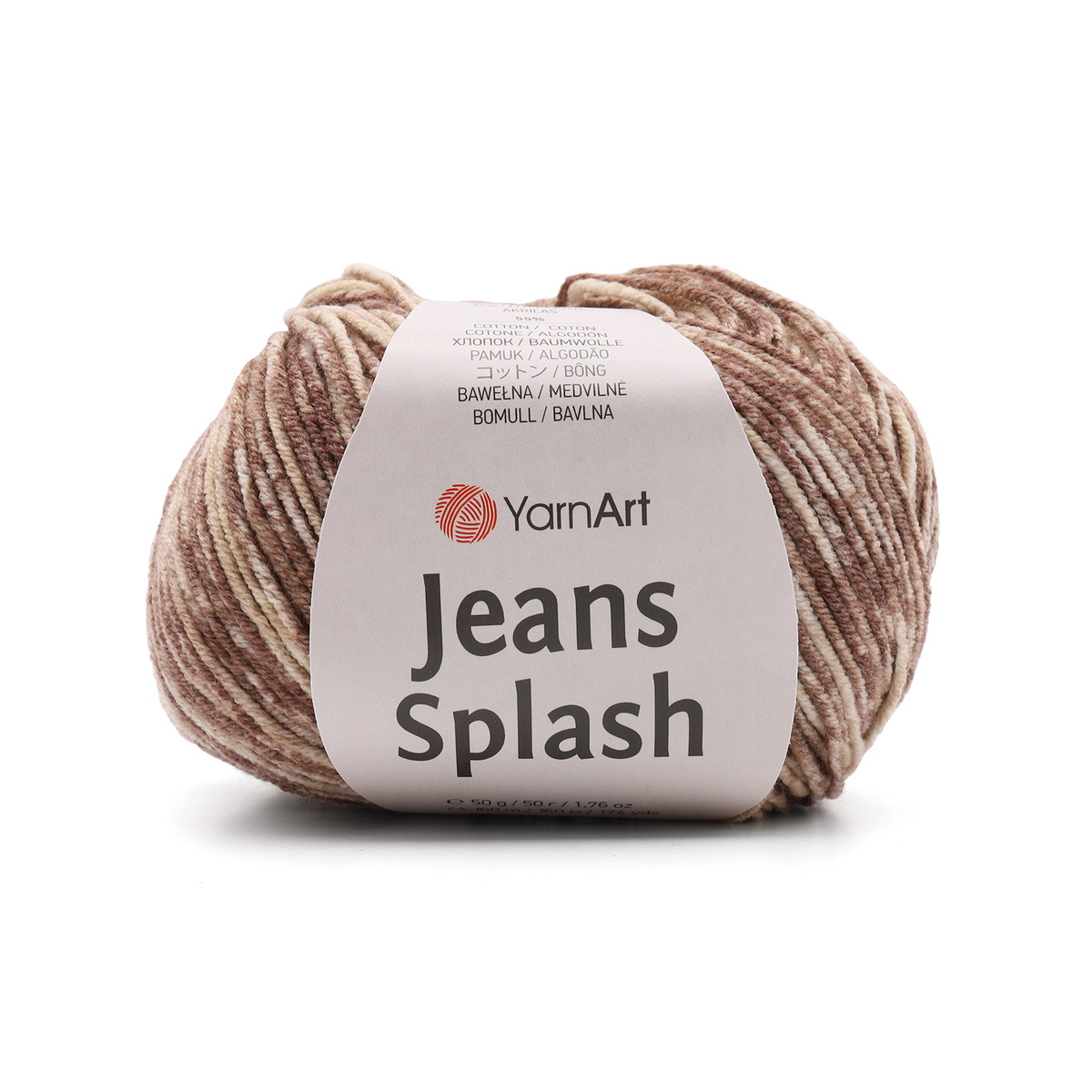 

Пряжа YarnArt 'Jeans Splash', 50г, 160м (хлопок, акрил) (945 принт), 10 мотков