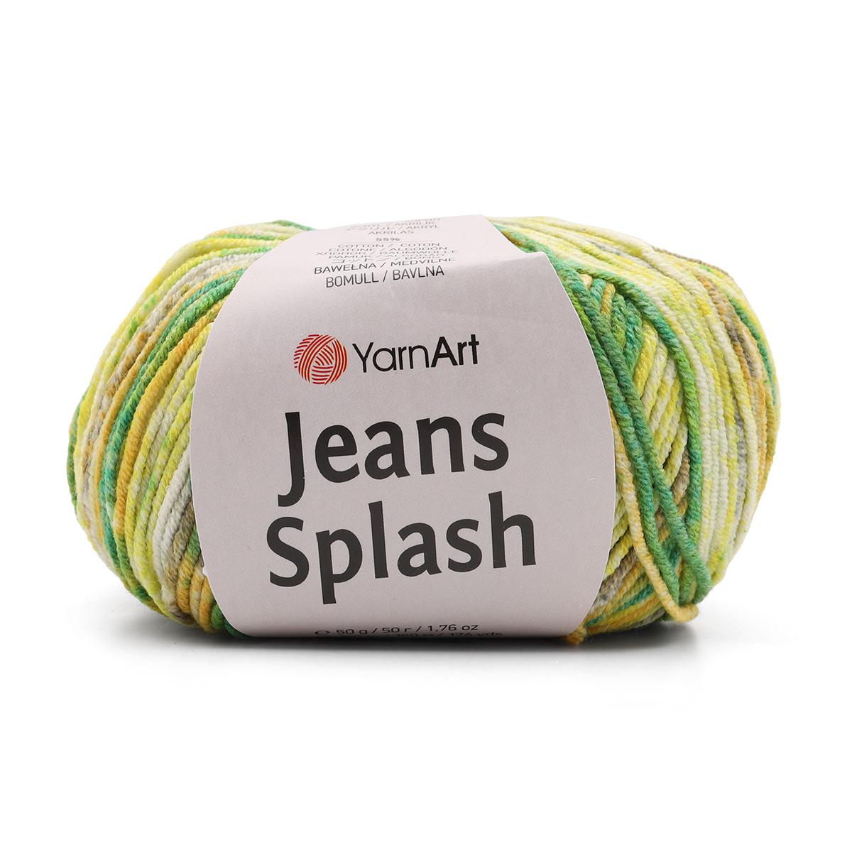

Пряжа YarnArt 'Jeans Splash', 50г, 160м (хлопок, акрил) (948 принт), 10 мотков