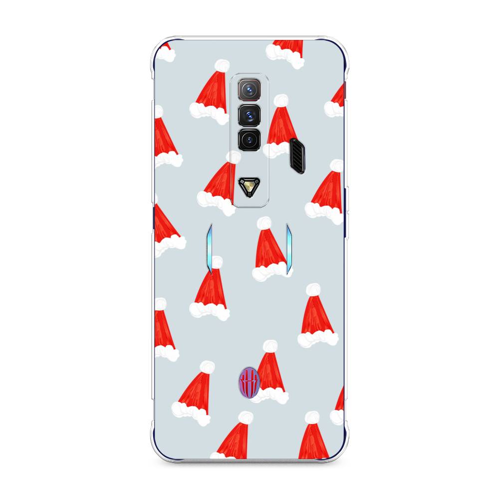 

Чехол на ZTE Nubia Red Magic 7 "Новогодние шапочки", Белый;красный;серый, 135950-5