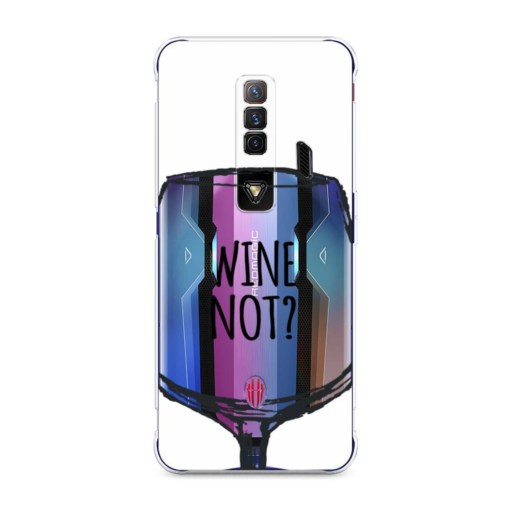 

Чехол на ZTE Nubia Red Magic 7 "Wine not white", Белый, 135950-6