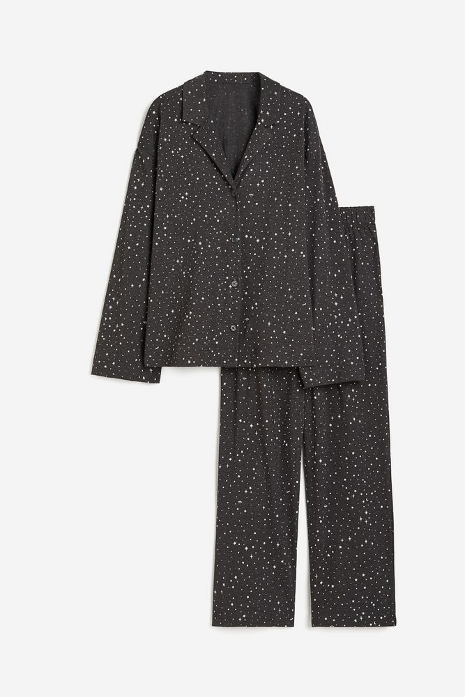 

Пижама женская H&M 1022377 серая M, Серый, 1022377