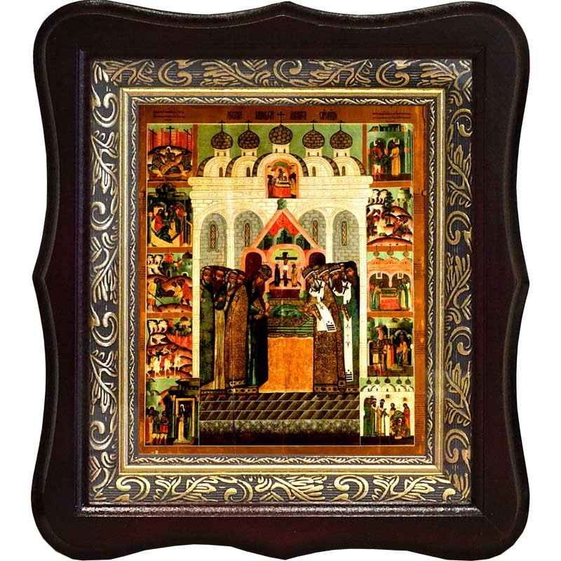 

Положение честной ризы Иисуса Христа. Икона на холсте.
