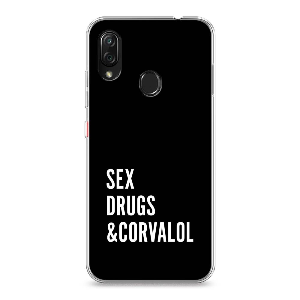 

Чехол на ZTE Blade V10 Vita "Corvalol", Черный;серый;белый, 132650-6