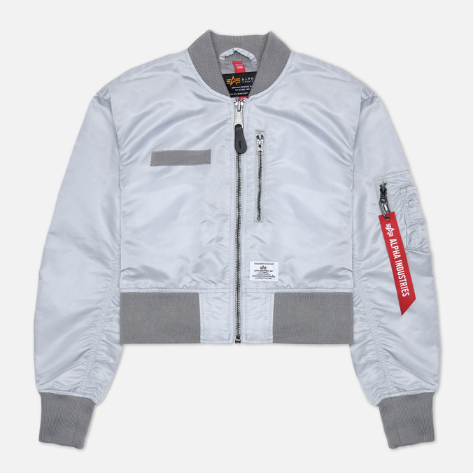 

Женская куртка бомбер Alpha Industries L-2B Cropped Gen II Flight серый, Размер L, L-2B Cropped Gen II Flight