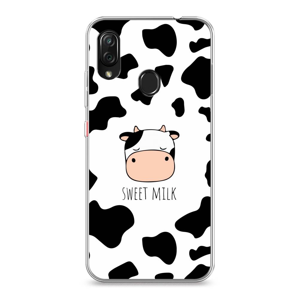 

Чехол на ZTE Blade V10 Vita "Sweet milk", Розовый;белый;черный, 132650-1