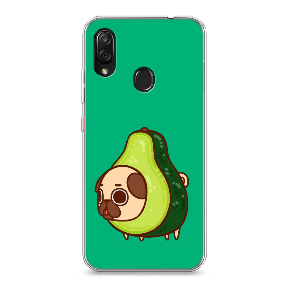 

Чехол на ZTE Blade V10 Vita "Мопс авокадик", Зеленый, 132650-1