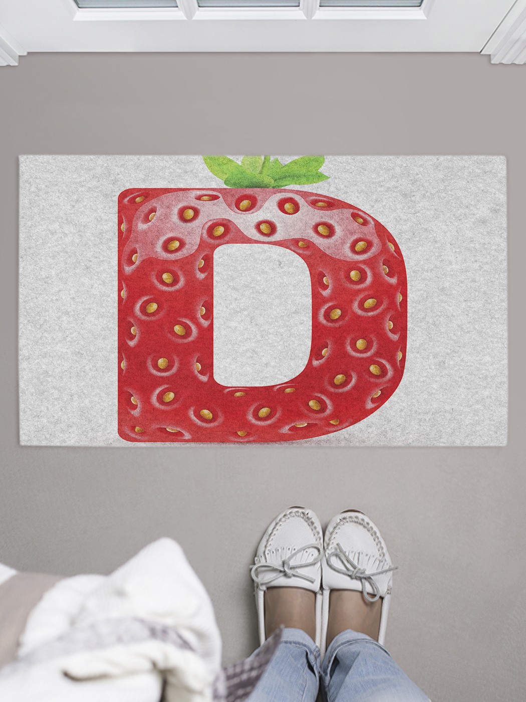 

Придверный коврик в прихожую для обуви, на резиновой основе, 75x45 см door_46354 JoyArty