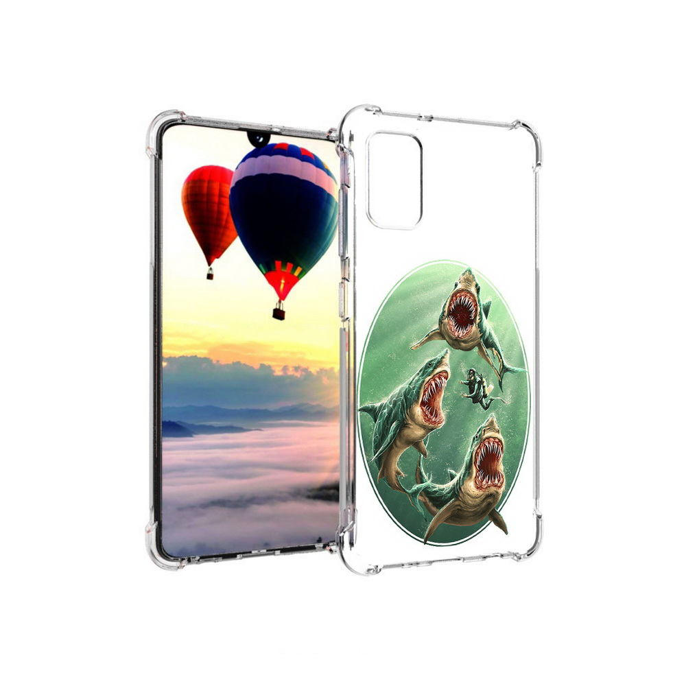 Чехол MyPads Tocco для Samsung Galaxy A41 синяя бездна (PT147427.483.600)