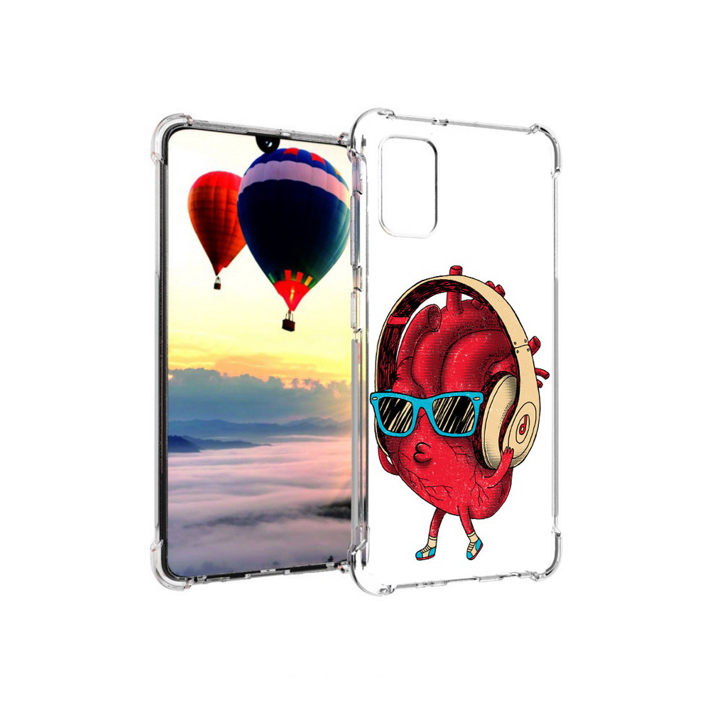 

Чехол MyPads Tocco для Samsung Galaxy A41 слушай сердце (PT147427.483.609), Прозрачный, Tocco