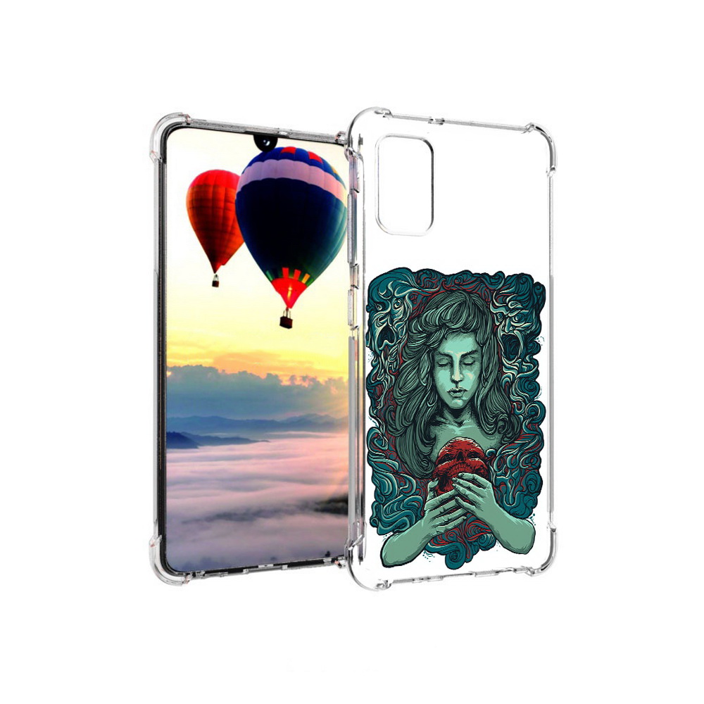 

Чехол MyPads Tocco для Samsung Galaxy A41 спящая девушка (PT147427.483.619), Прозрачный, Tocco