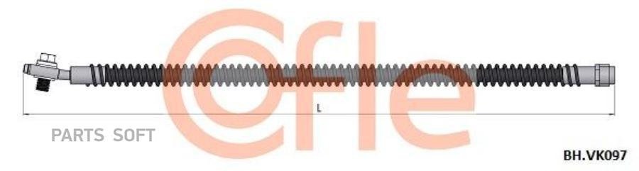 Шланг Тормозной Задн Vw Touareg 02- Cofle арт. 92.BH.VK097