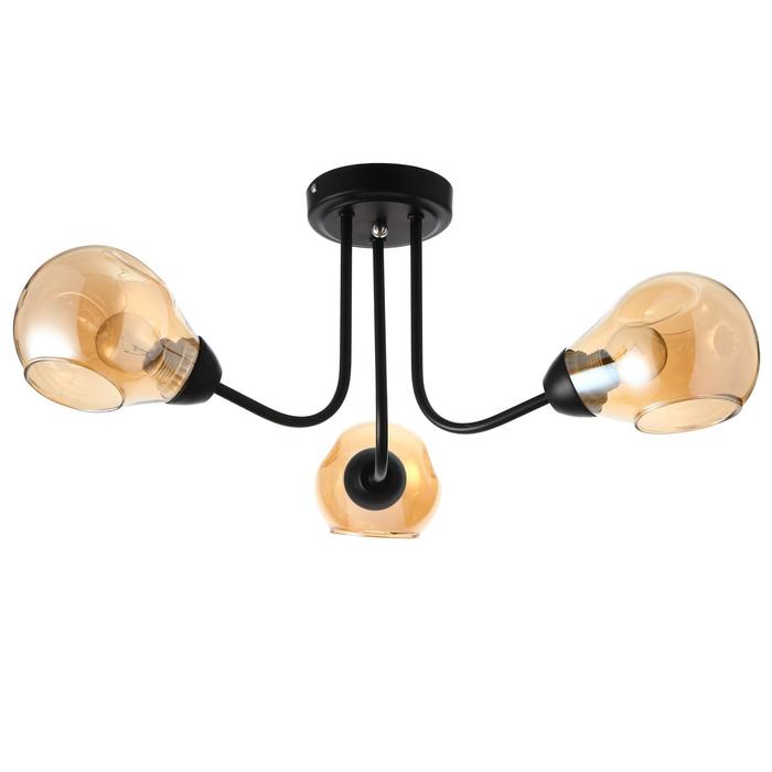 фото Люстра 1089/3bk 40вт е27 черный 54х54х26 см bayerlux