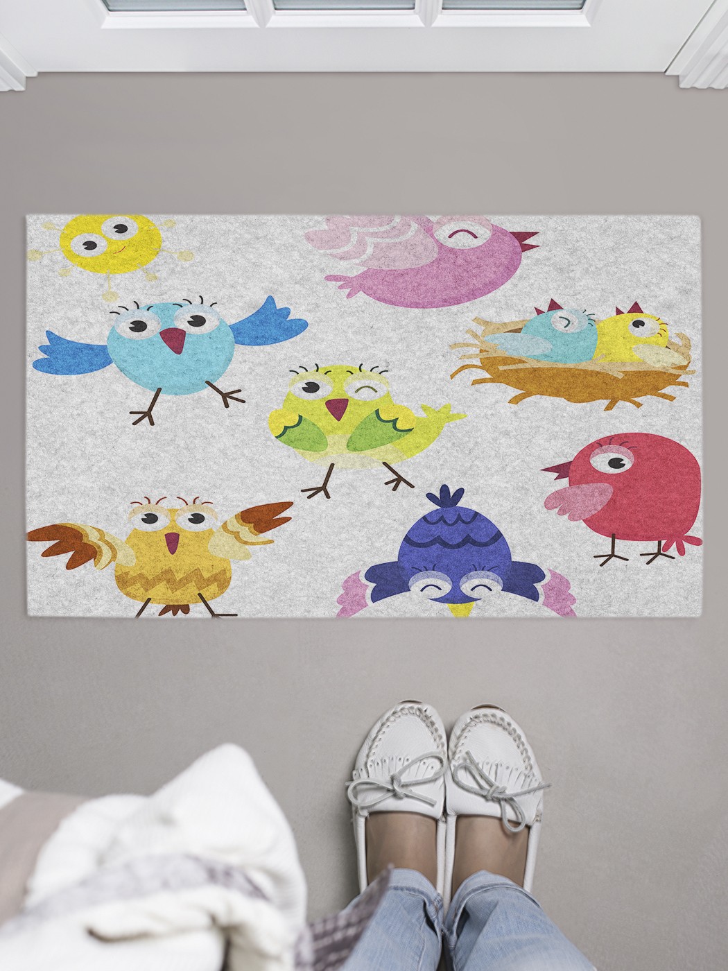 

Придверный коврик в прихожую для обуви, на резиновой основе, 75x45 см door_46422 JoyArty