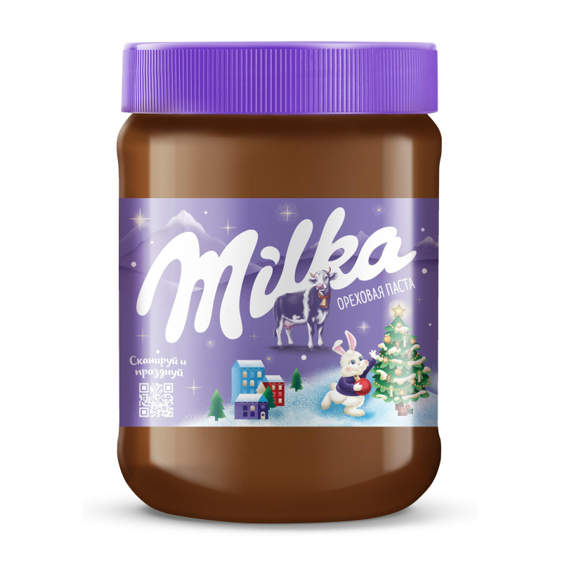Паста ореховая Milka с добавлением какао, 350г