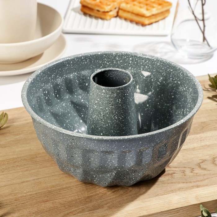 фото Форма для выпечки «элин мрамор. кекс», 22×11,5 см, антипригарное покрытие, цвет серый nobrand
