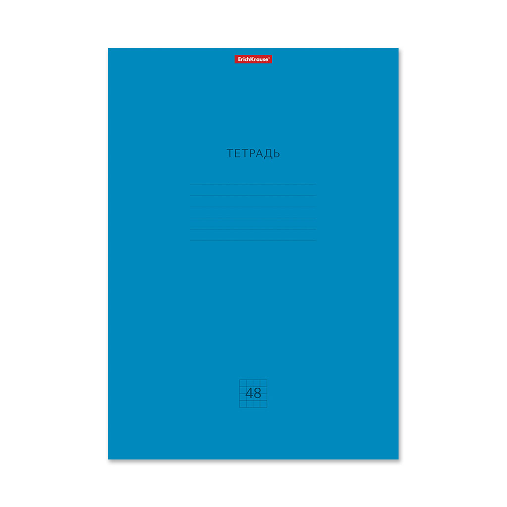 Тетрадь ErichKrause Классика Neon 048047254-56334, голубая, А4, 48 листов, клетка