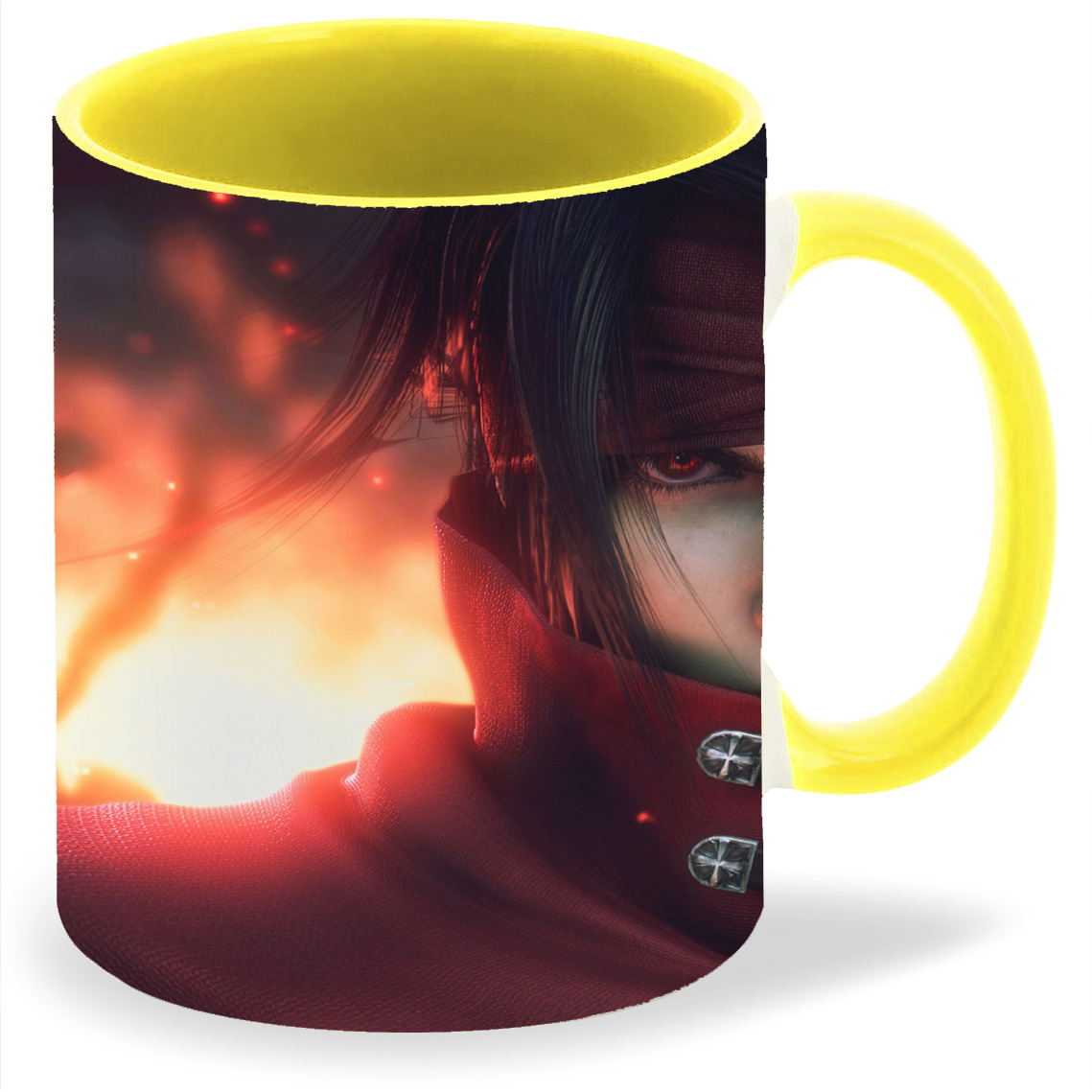 

Кружка CoolPodarok dirge of cerberus final fantasy Красная одежда Красные глаза