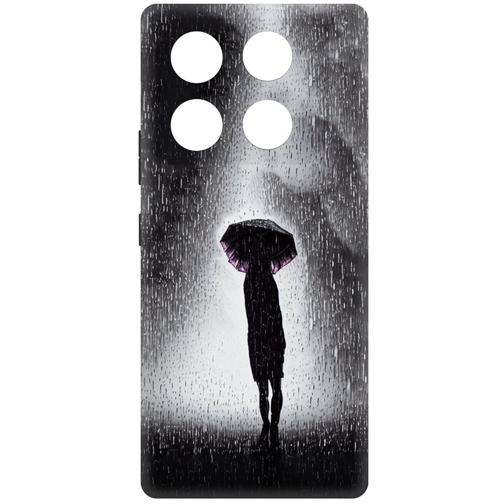 

Чехол-накладка Krutoff Soft Case Ночная крипота для INFINIX GT 20 Pro черный