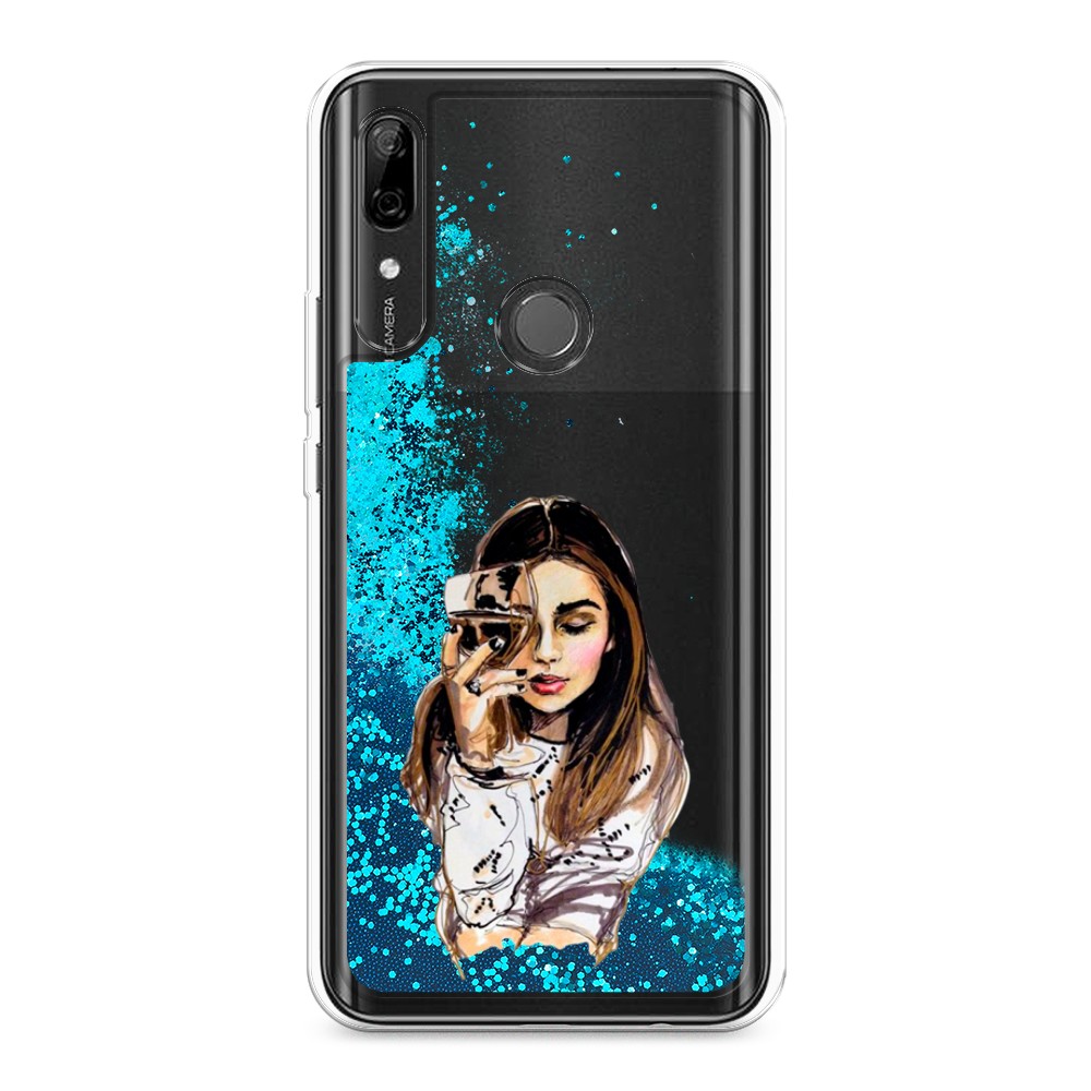 

Чехол Awog на Honor 9X/9X Premium/Huawei P Smart Z/Y9 Prime 2019 "Девушка с бокалом", Разноцветный, 69493-1