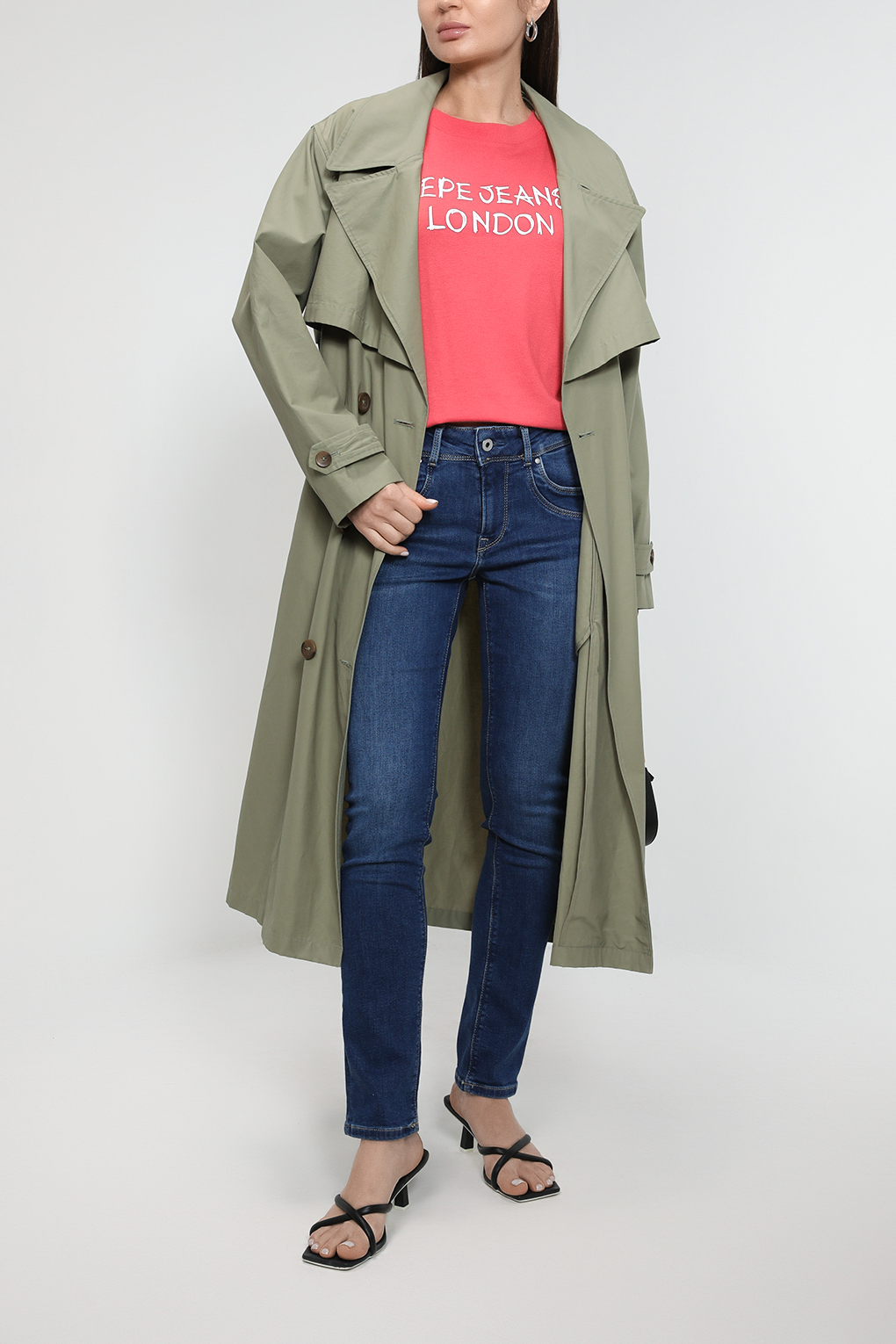 

Джинсы женские Pepe Jeans London PL204262GW10 синие 28, Синий, PL204262GW10