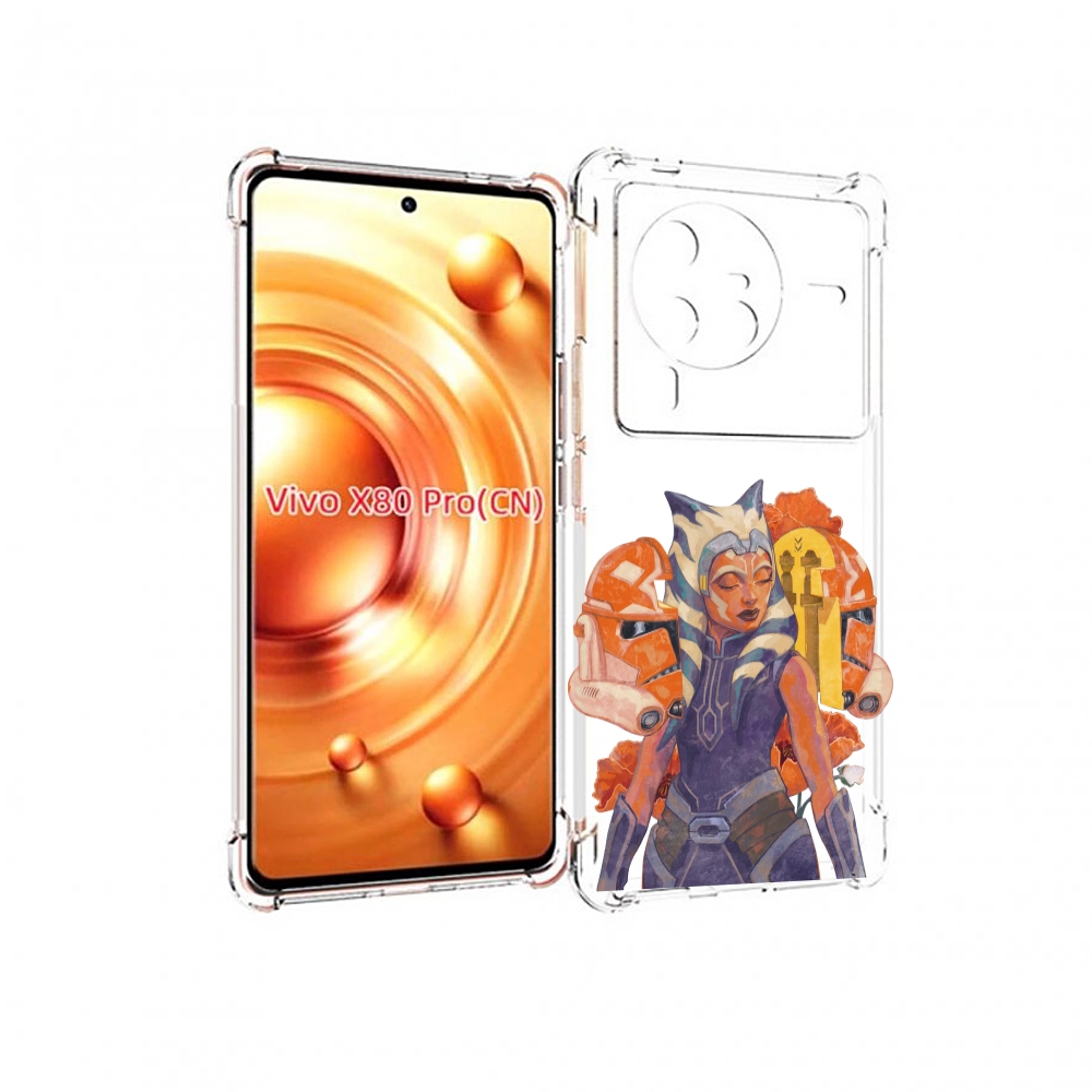 

Чехол MyPads тогрута-асока-тано для Vivo X80 PRO, Прозрачный, Tocco